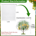 5.9 x 5.9 ft Fruit Tree Netting Cover - Image 2