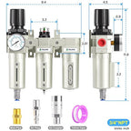 TAILONZ PNEUMATIC 0-240PSI 3/4" NPT Industrial 3-Stage Air Dryer System – - Image 2