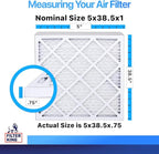 Filter King 5x38.5x1 Air Filter | 4-PACK | MERV 8 HVAC Pleated A/C Furnace - Image 2