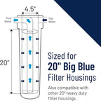 Pentair OMNIFilter RS6-20 Sediment Water Filter, Whole House Heavy Duty Big - Image 3