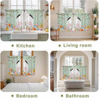 Easter Kitchen Tier Curtains 45 Inch Long 2 Panel Set, Rod Pocket Short Window - Image 8