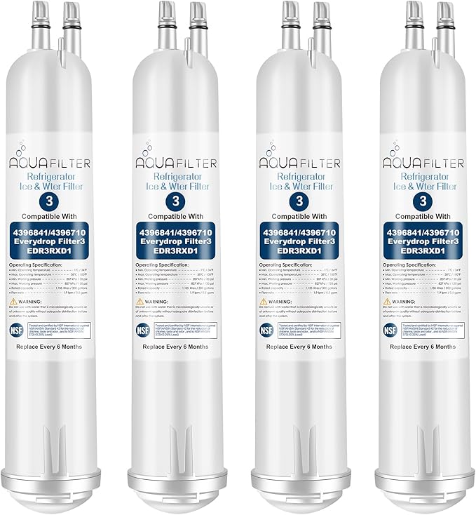 FILTER3 4396841 Refrigerator Water Filter Replacement Compatible by MMFILTER