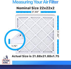 Filter King 22x22x2 Air Filter | 12-PACK | MERV 8 HVAC Pleated A/C Furnace - Image 2