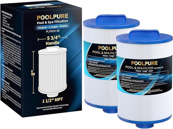 POOLPURE Replacement Filter for PMAX50P4, Unicel 5CH-35, Filbur FC-0300 by POOLPURE