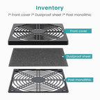 Wathai 2 Pack 120mm PC Fan Dust Filter Cover Computer Mess - Image 2