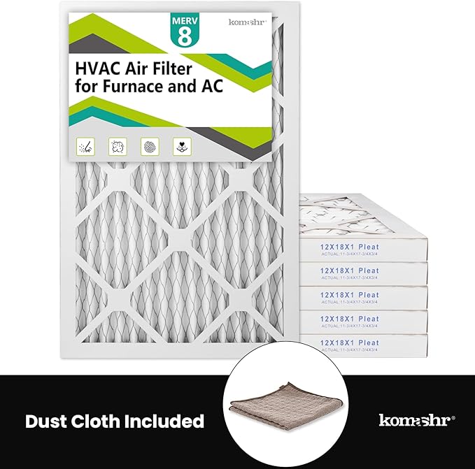 12x18x1 Air Filter MERV 8, HVAC/Furnace AC Filter Replacement, Dust - Image 5