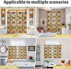 2 Panel Kitchen Cafe Curtains, Window Decor Tier Curtains - Image 6