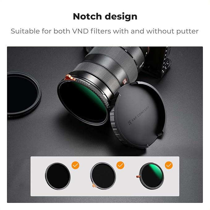 K&F CONCEPT 72mm Variable ND Lens Filter Cap TPU Material Filter Cap Only - Image 3