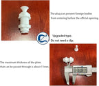 1/4" Bulkhead for Reverse Osmosis Water Filter, NSF Certified Plastic Push to - Image 2