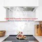 CT Copper Tailor Built-in Range Hood Insert Vent 48 Inch, 1150 CFM - Image 5