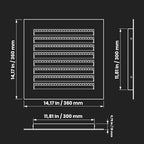 Repa Market 12" x 12" Inch Galvanized Steel White Soffit Air Vent Cover - Image 2