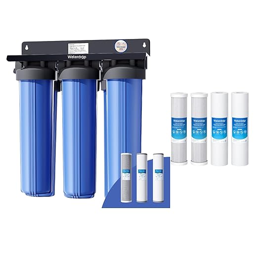 Waterdrop 3-Stage Whole House Water Filter System and Whole House Water Filter by Waterdrop