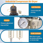 1/2" NPT Industrial Grade 3 Stage Air Compressor Drying System, 0-240 PSI - Image 5