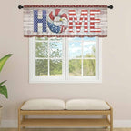 4th of July Sheer Valances for Windows 60"x18", Light Filtering Kitchen - Image 4