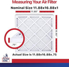 Filter King 11.88x16.88x1 Air Filter | 12-PACK | MERV 11 HVAC Pleated A/C - Image 2