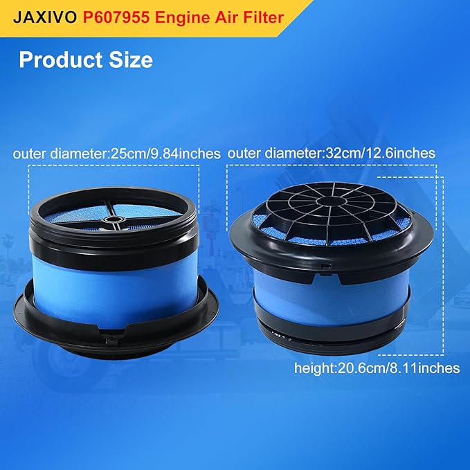 P607955 Engine Air Filter for Freightliner 08-19 B2, 04-24 M2, 03-06 FS65 - Image 7