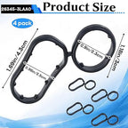 4-Pack 26345-3LAA0 Oil Filter Housing Gasket, Compatible - Image 2