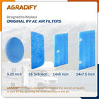 6 Pack RV Air Conditioner Filters 14" X 7.5" MERV 8 Rated RV AC Replacement - Image 7