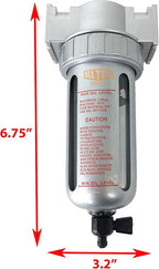1/2" NPT MID FLOW Particulate Filter/Water Trap - Image 2