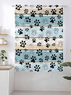 Sheer Curtains 63 Inch Length, Vintage Farmhouse Country Wood Grain Privacy - Image 2