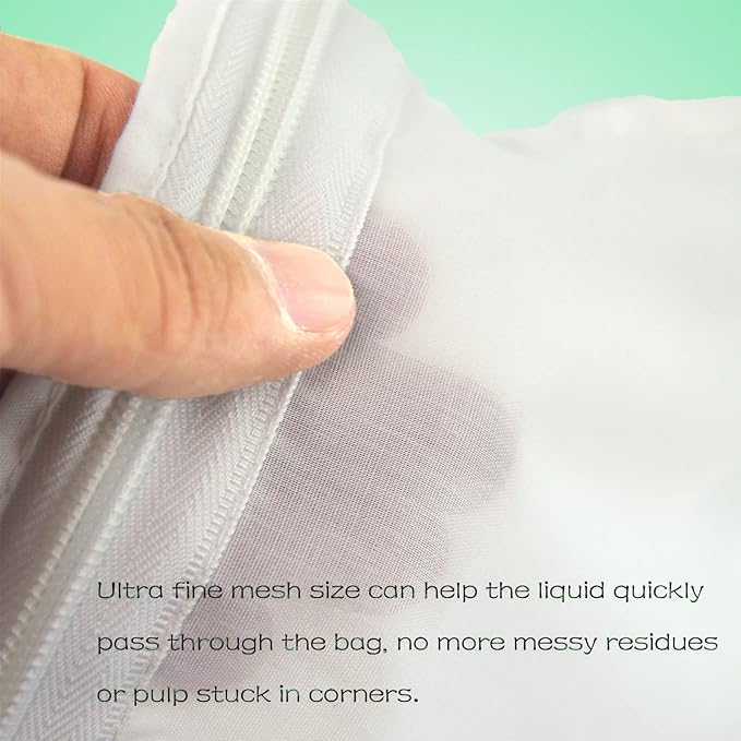 WMKGG Ultra Fine Mesh Strainer Bags, Reusable Filter Bags - Image 3
