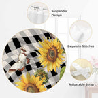 Sunflowers Bathroom Curtains 63 Inch Length, Window Curtains Tab Top - Image 6