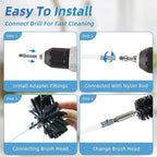21 Feet Dryer Vent Cleaning Brush Kit, fireplaces, Ventilation ducts - Image 3