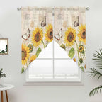 Yellow Sunflowers Swag Valances - Image 3