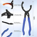 WORKPRO 12-inch Oil Filter Plier and Flexible Oil Funnel Set - Image 3