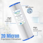10in Ice Bath Chiller Filters 20 Micron 10" x 2.5" Water Filter Replacement - Image 3