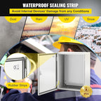 VEVOR NEMA Steel Enclosure, IP66 Waterproof & Dustproof, Outdoor/Indoor - Image 4
