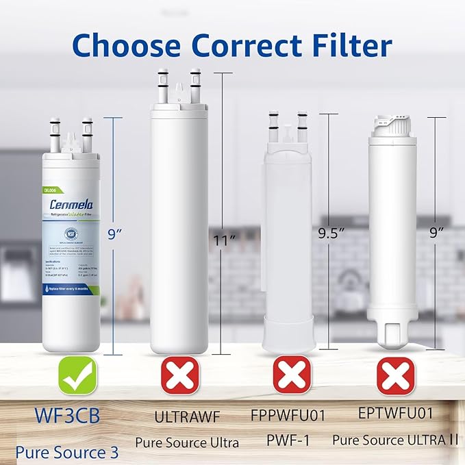 WF3CB Replacement Water Filter, Compatible - Image 3