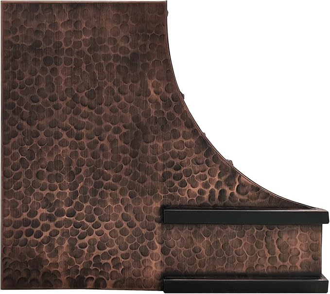 CT Copper Tailor Sloped Copper Vent Hood Wall Mount, 1150 CFM Exhaust Fan - Image 4
