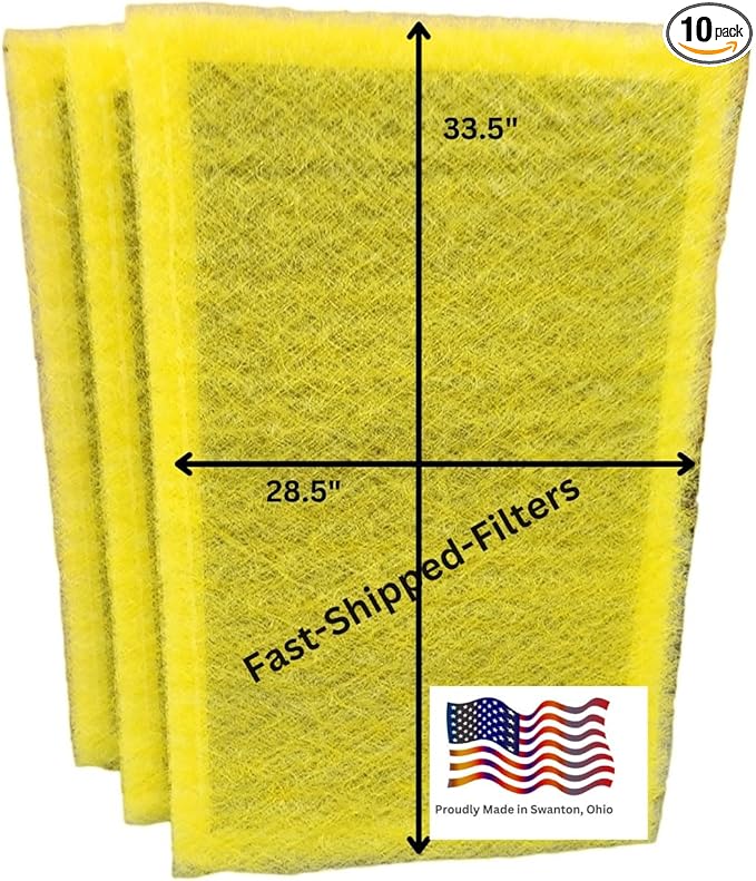 Fast-Shipped-Filters 10 Pack 30x36 Replacement Filter Pads Compatible by Unknown