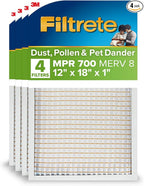 Filtrete 12x18x1 AC Furnace Air Filter, MPR 700, MERV 8, Tough on Pollen by Filtrete