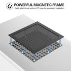 MoKo 120mm Dust Filter for Computer Cooler Fan, Magnetic Frame PC Fan Dust Mesh - Image 3