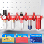 TAILONZ PNEUMATIC 0-150PSI 3/8 Inch NPT Red Industrial Grade 5 Stage Air Drying - Image 4