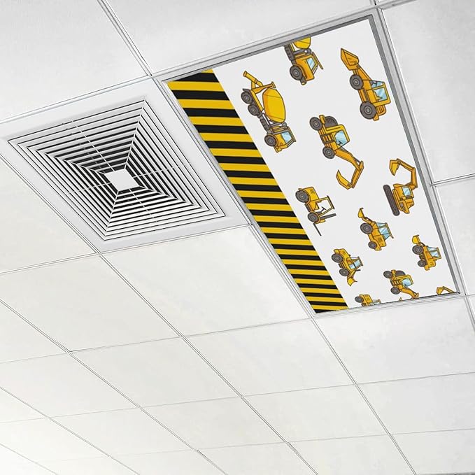 4 Pcs Fluorescent Light Covers for Ceiling Lights Construction Vehicle - Image 6