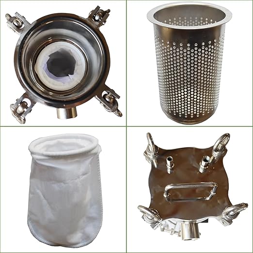 #3 Bag Filter Housing 304 Stainless Steel Filter Solid-Liquid Separation Tool - Image 7