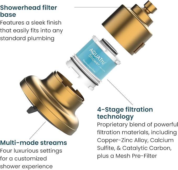 AquaTru Shower - High Pressure Shower Filter Removes Impurities from Hard Water - Image 3