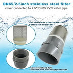 2.5 inch Stainless Steel Filter DN65/2.5" Suction Strainers Used to Remove - Image 2