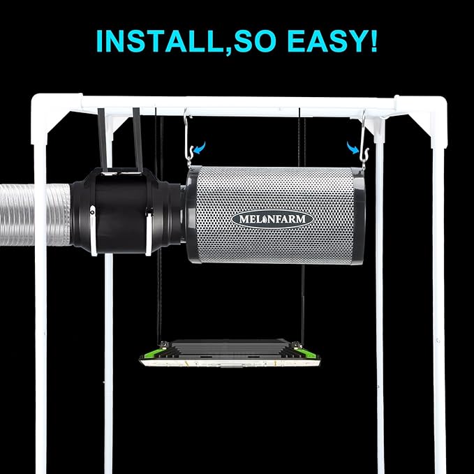 MELONFARM 4 Inch Air Carbon Filter Smelliness Control - Image 8