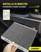 2 Pack Cabin Air Filter w/Activated Carbon - Image 8