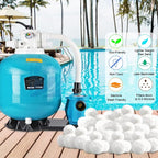 3.1 Lbs Pool Filter Balls Eco-Friendly Fiber Filter Media - Image 2