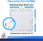 Filter King 9x51.5x1 Air Filter | 4-PACK | MERV 8 HVAC Pleated A/C Furnace - Image 2