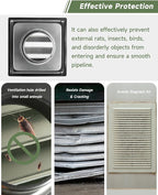 4" Metal Dryer Vent Cover Outside - Image 5