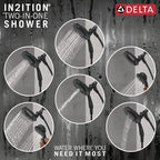 Delta Faucet 4-Setting In2ition 2-in-1 Dual Shower Head - Image 5