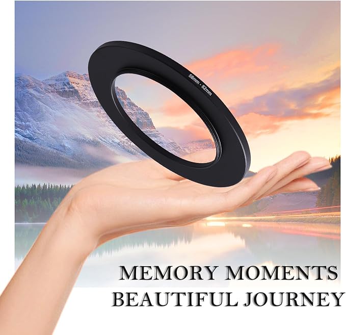 58-82mm Step-Up Ring Adapter, 58mm to 82mm Step Up Filter Ring - Image 5