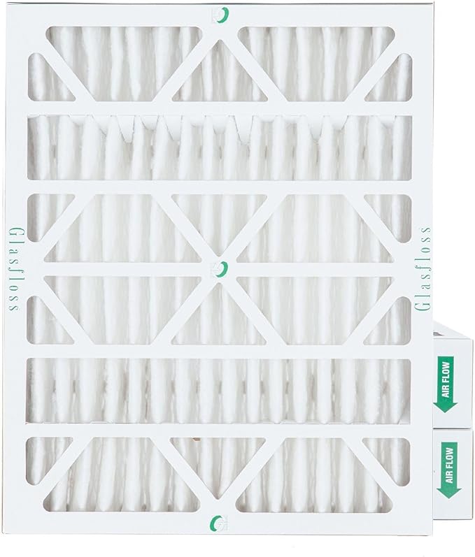 Glasfloss 20x24x4 MERV 10 4" Inch Pleated Air Filters Box of 3. Actual Size: by Glasfloss