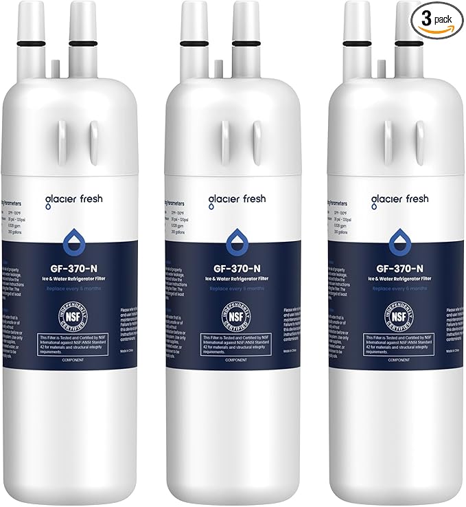 GLACIER FRESH EDR1RXD1 Refrigerator Water Filter Compatible by GLACIERFRESH